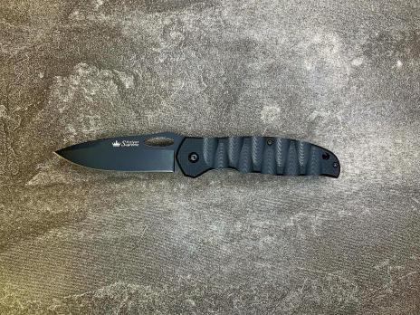 Складной нож Kizlyar Supreme Hero 440C Black Titanium